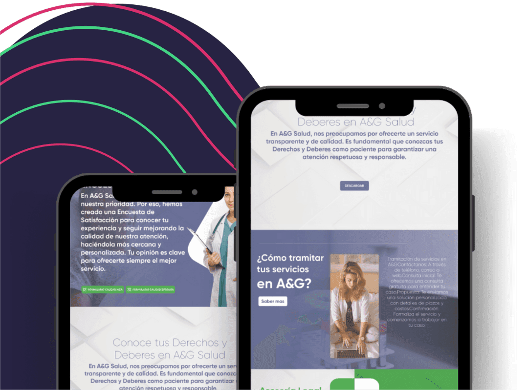 Mockup de una tienda online Ecommerce diseñada por Andrómeda