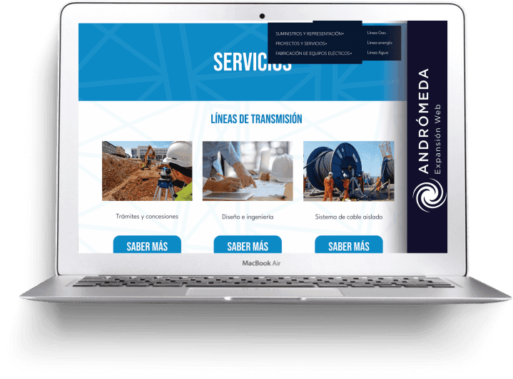 Múltiples mockups de proyectos de Andrómeda